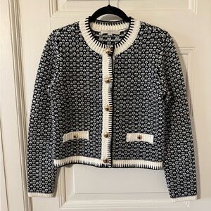 LOFT Black and White Women's Cardigan